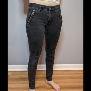 AllSaints Women's Racer Jeans w/ zippers 27